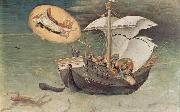 Gentile da Fabriano Quaratesi-Polyptychon, funf Predellatafeln mit Szenen aus dem Leben des Hl. Nikolaus von Bari oil on canvas